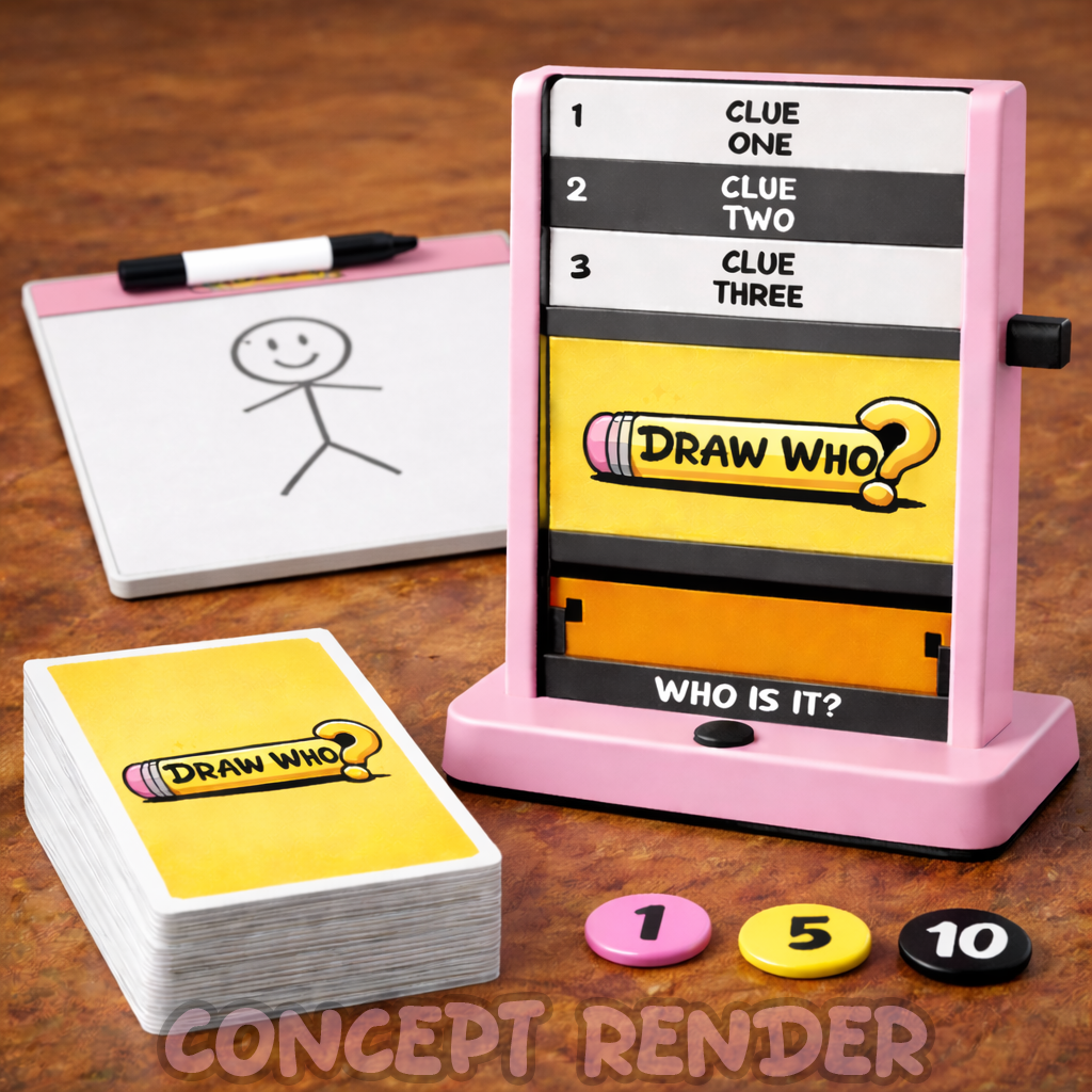 Draw Who? Mockup Render
